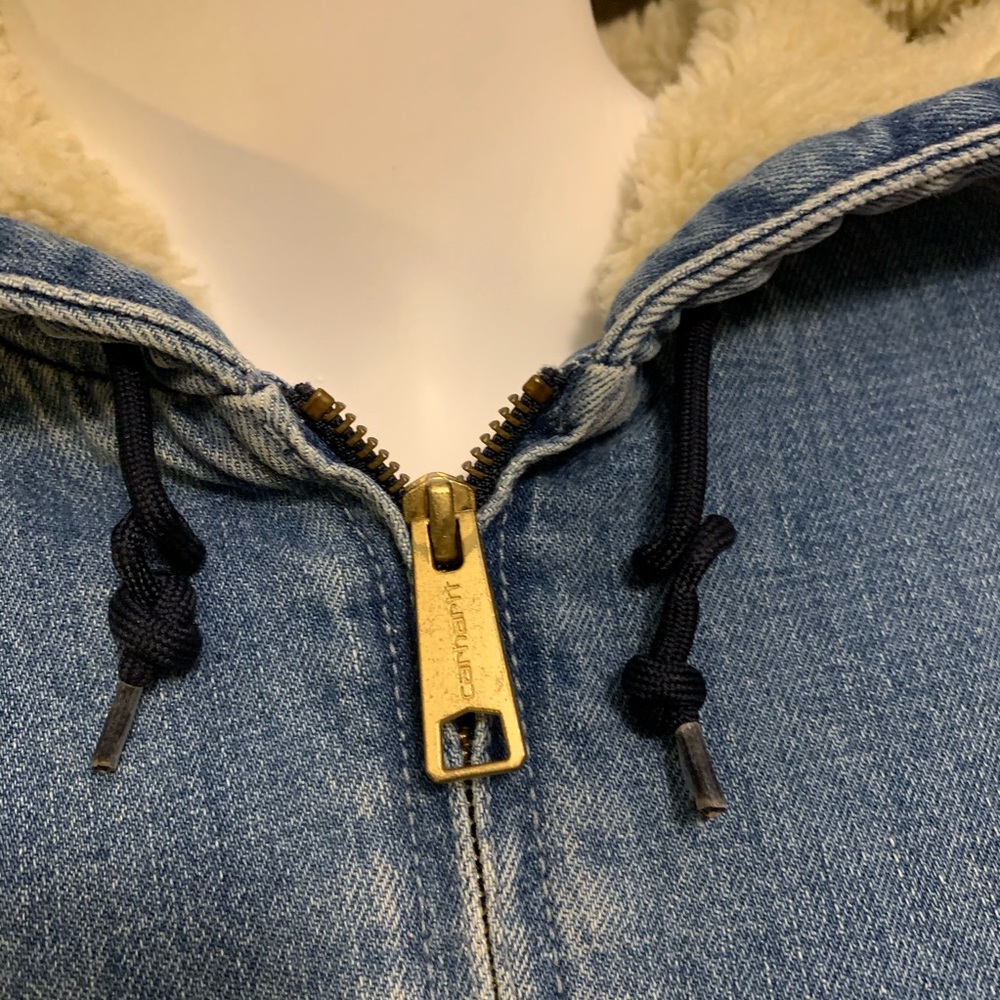 SOLD European Carhartt Sherpa Denim WorkCoat - Picture 5 of 7